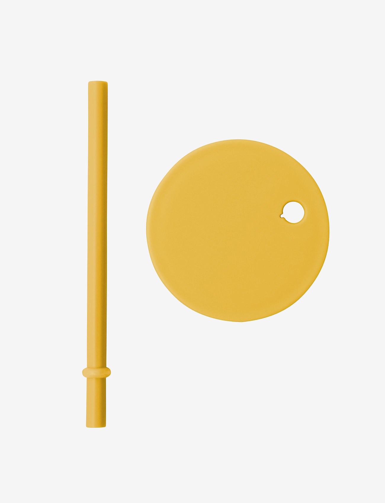 Design Letters - Straw lid - de laveste prisene - mustard - 0