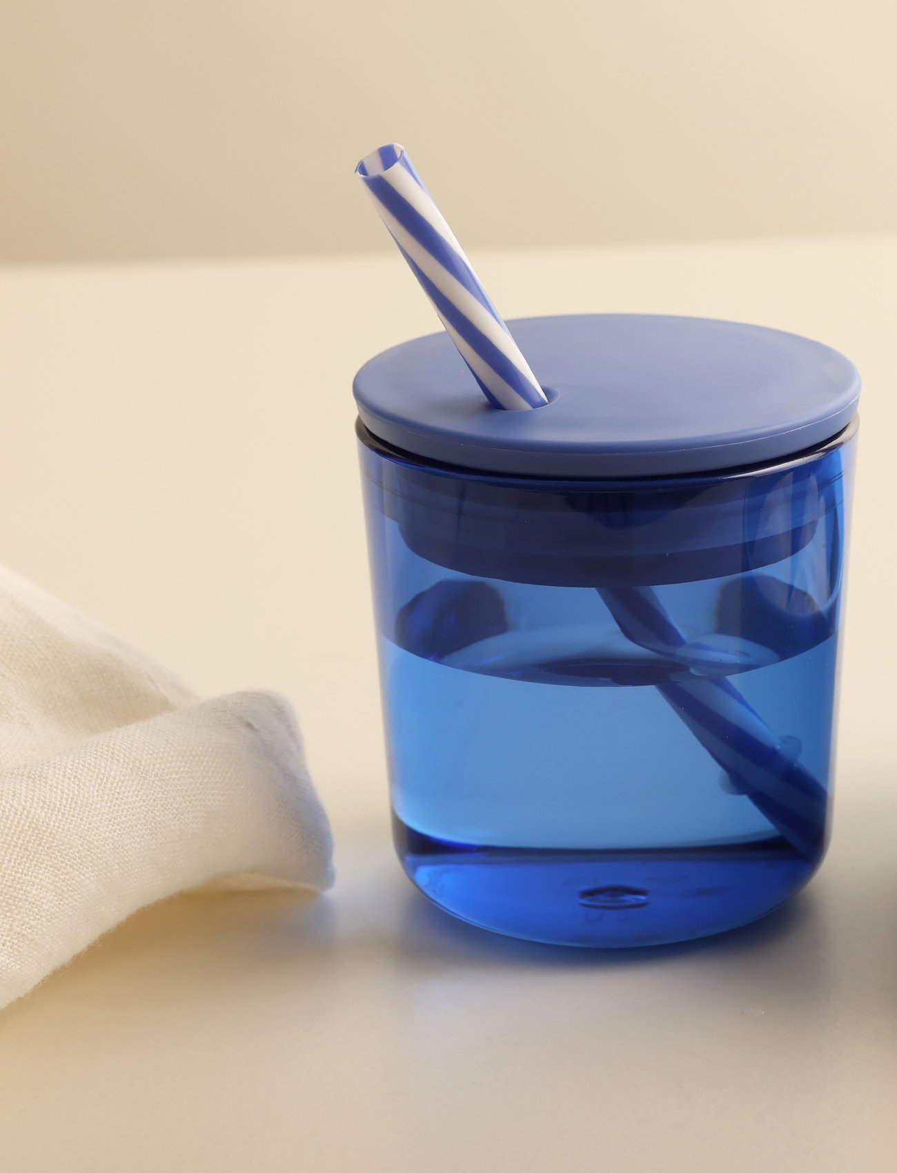 Design Letters - Straw lid for Eco kids cups & glasses - baby bottles - blue - 1