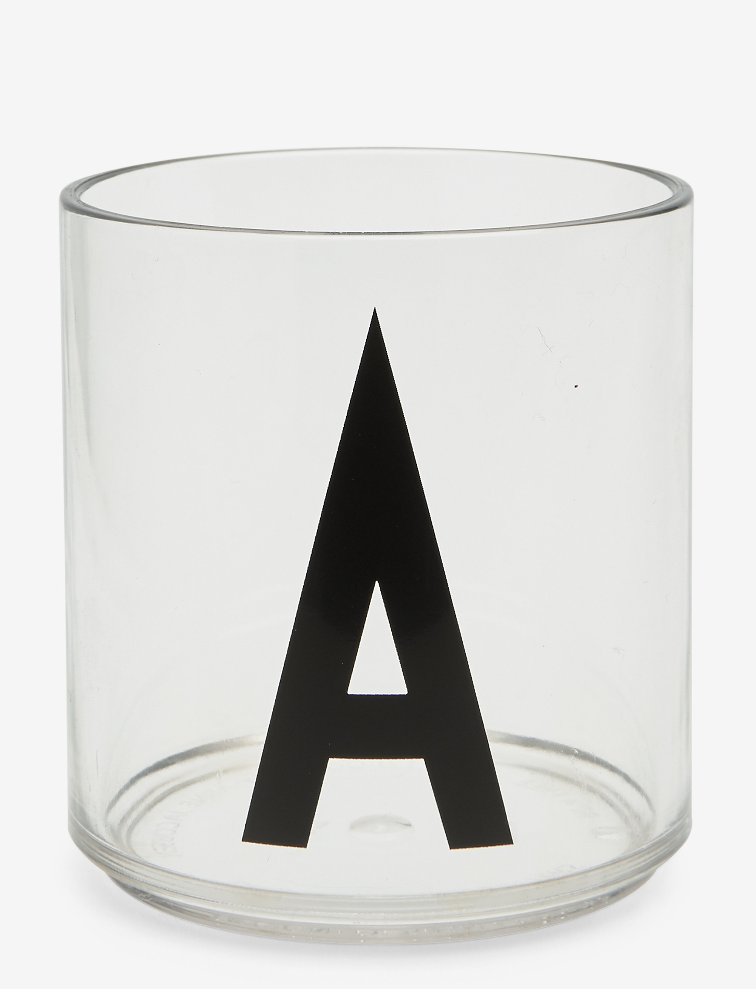 Design Letters Kids Personal Drinking Glass A-Z - Spisetid - TRANSPARENT / white