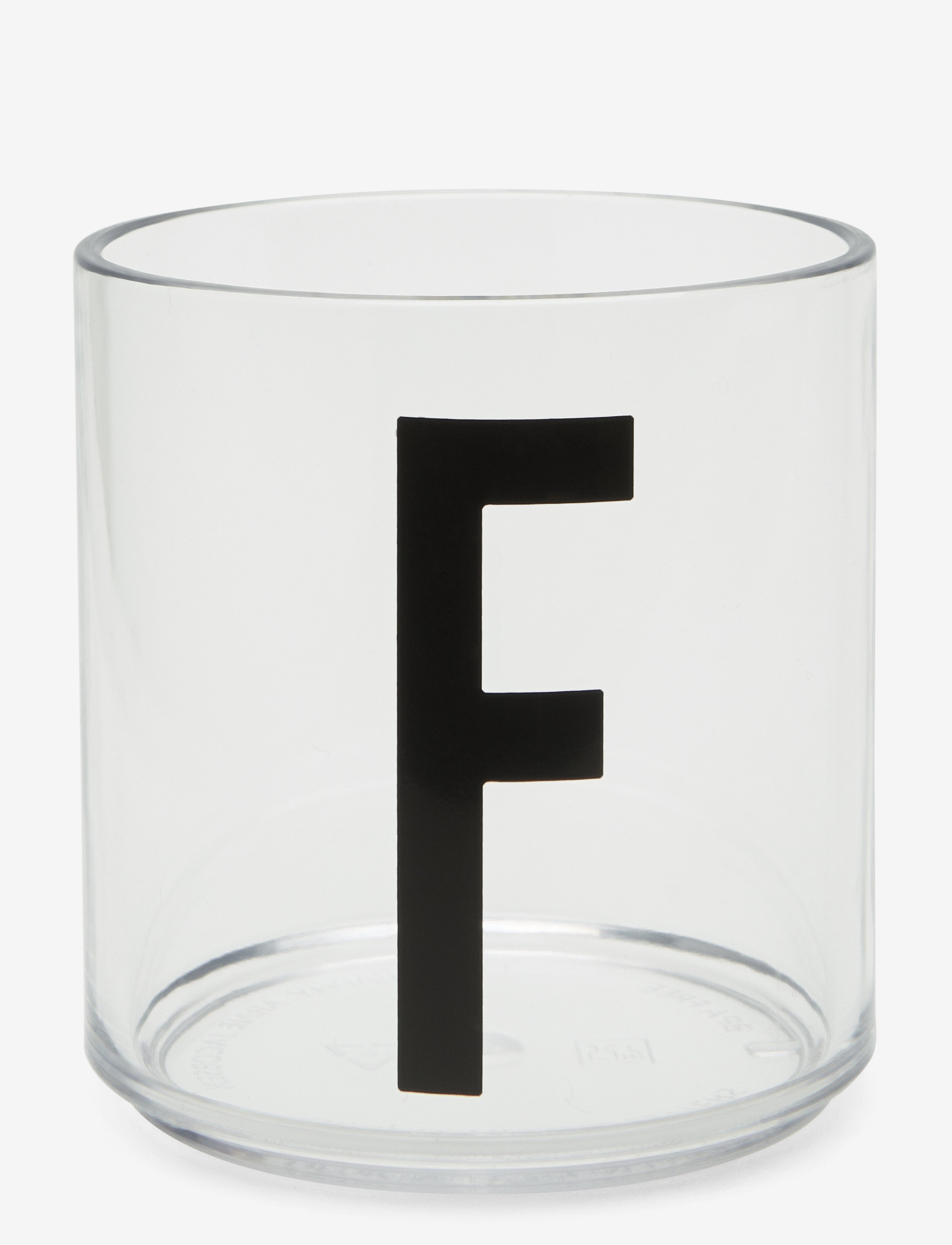 Kids Personal Drinking Glass A-Z - TRANSPARENT