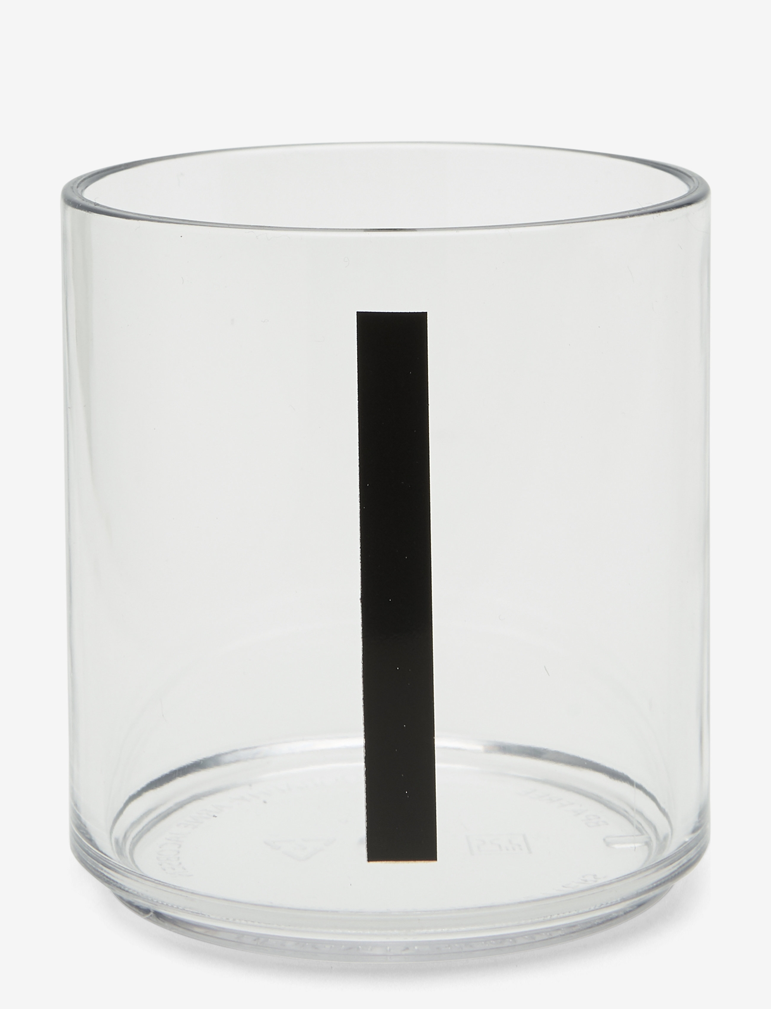 Design Letters Kids Personal Drinking Glass A-Z - Kinderzimmer - TRANSPARENT / white