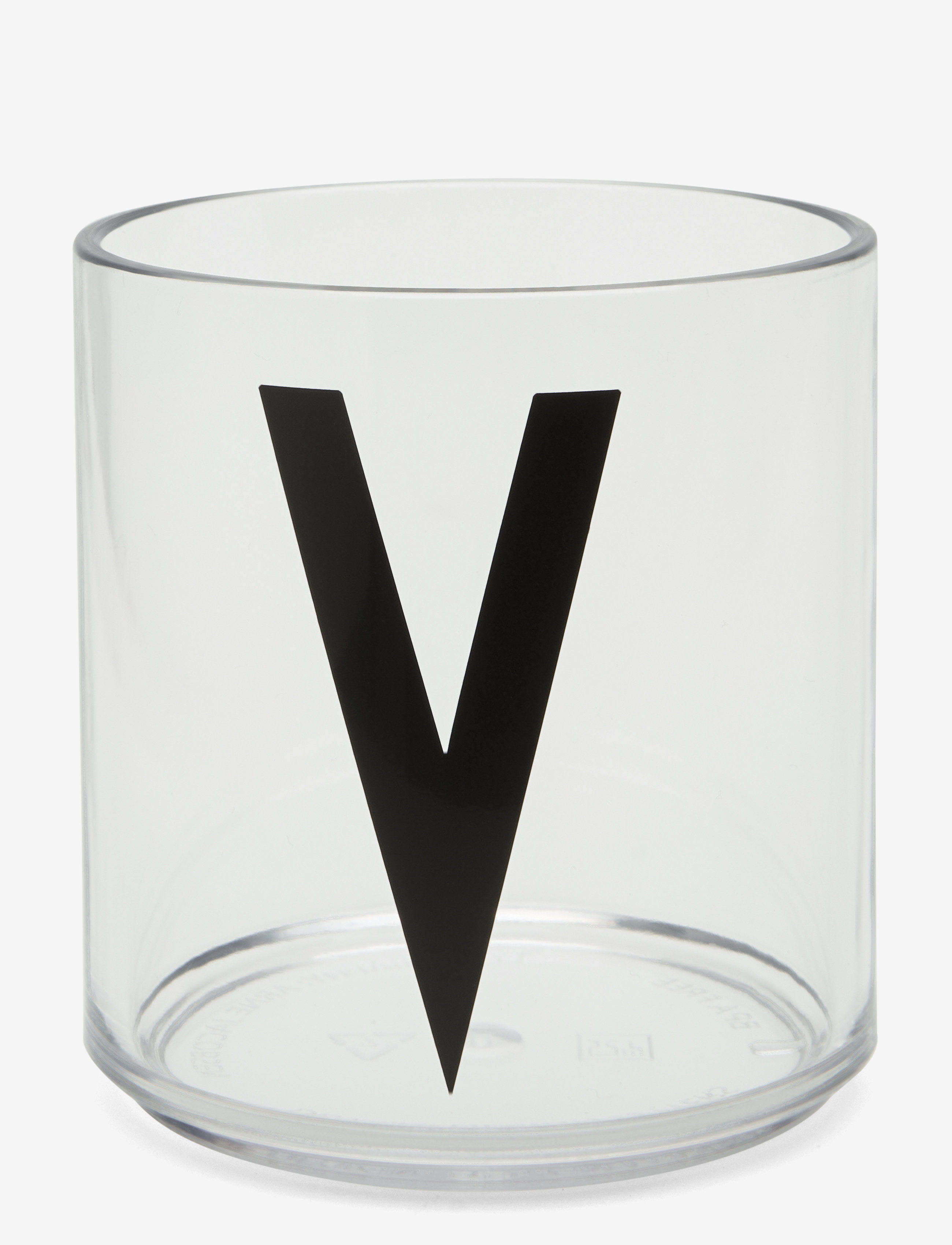 Kids Personal Drinking Glass A-Z - TRANSPARENT