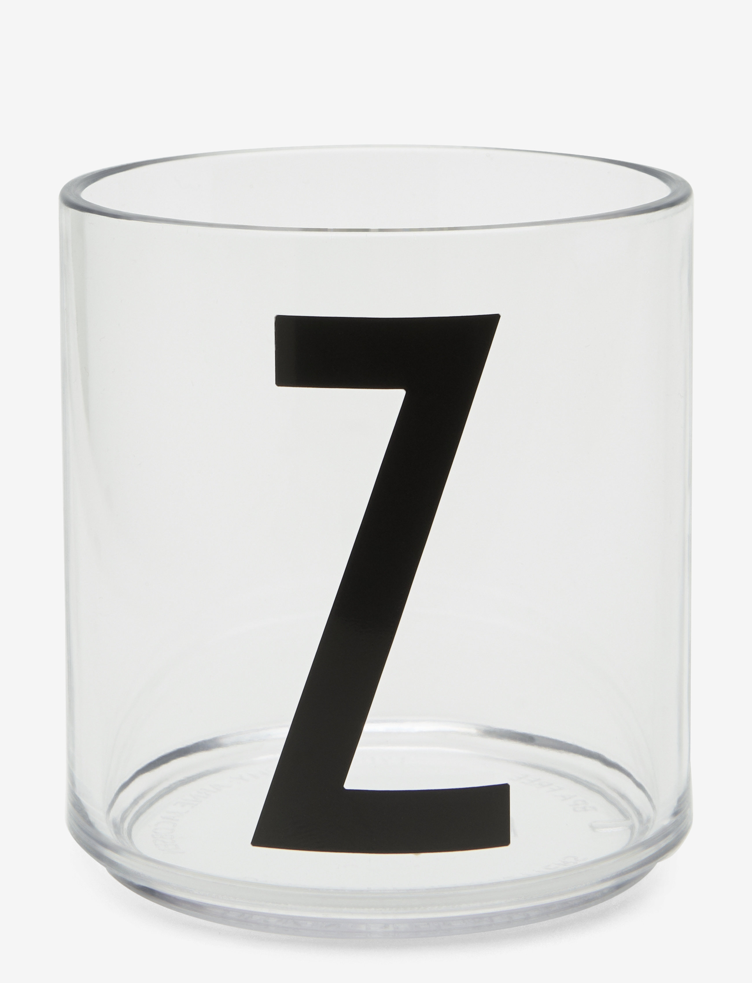 Design Letters Kids Personal Drinking Glass A-Z, 22 CL, White, Kopper & Krus > Kopper, Børn
