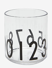 Design Letters - Kids personal drinking glass special edition tritan - laveste priser - transparent - 0