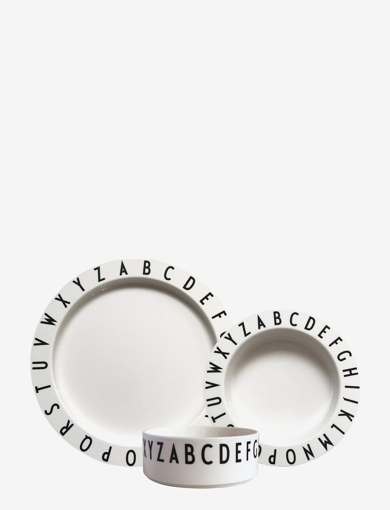 Design Letters - Eat & Learn plate set (Tritan) - die niedrigsten preise - white - 0