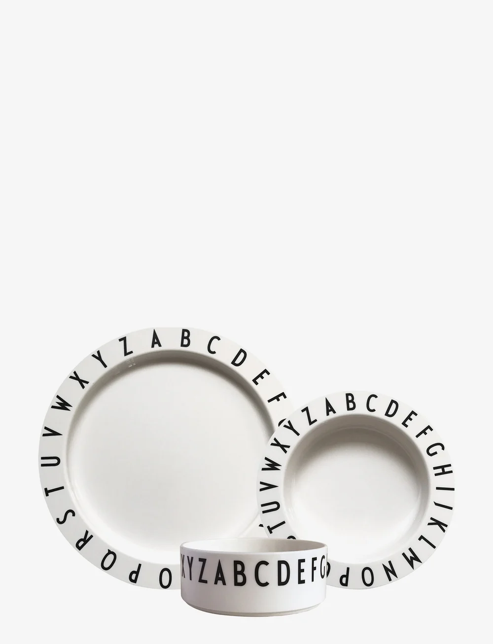 Design Letters - Eat & Learn plate set (Tritan) - dinner sets - white - 0