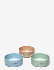 Design Letters - Mini Favourite bowl starter set - skálar - green blue beige - 1