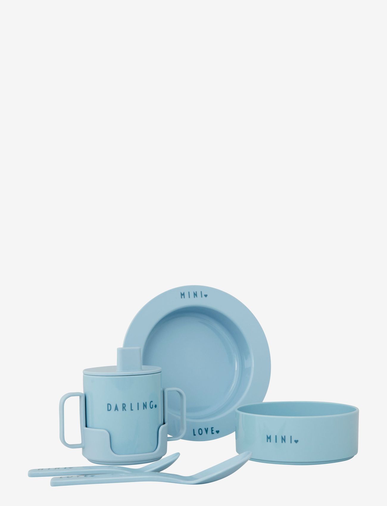 Design Letters - Mini Favourite starter set - dinner sets - light blue 5435c - 0