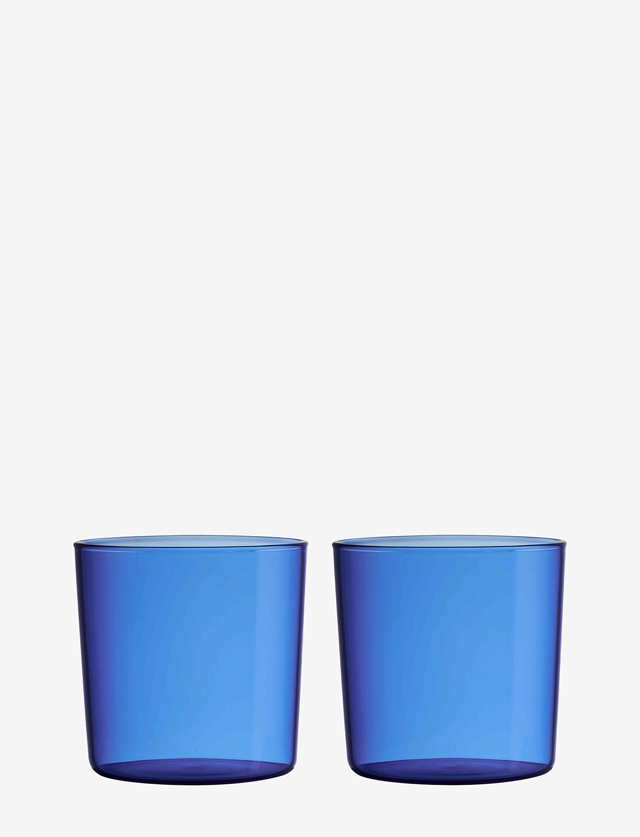 Design Letters - Kids coloured Eco drinking glass (set of 2 pcs) - babyflasker - blue - 0