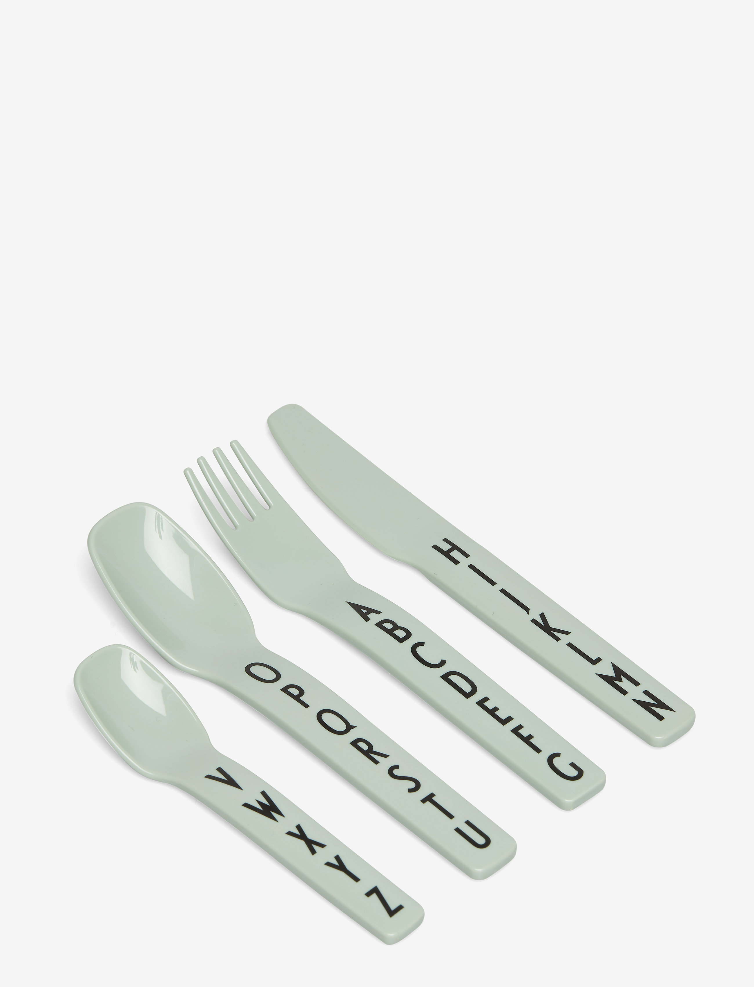 Design Letters Kids Cutlery, One Size, Meal Time, Grün - Kinder