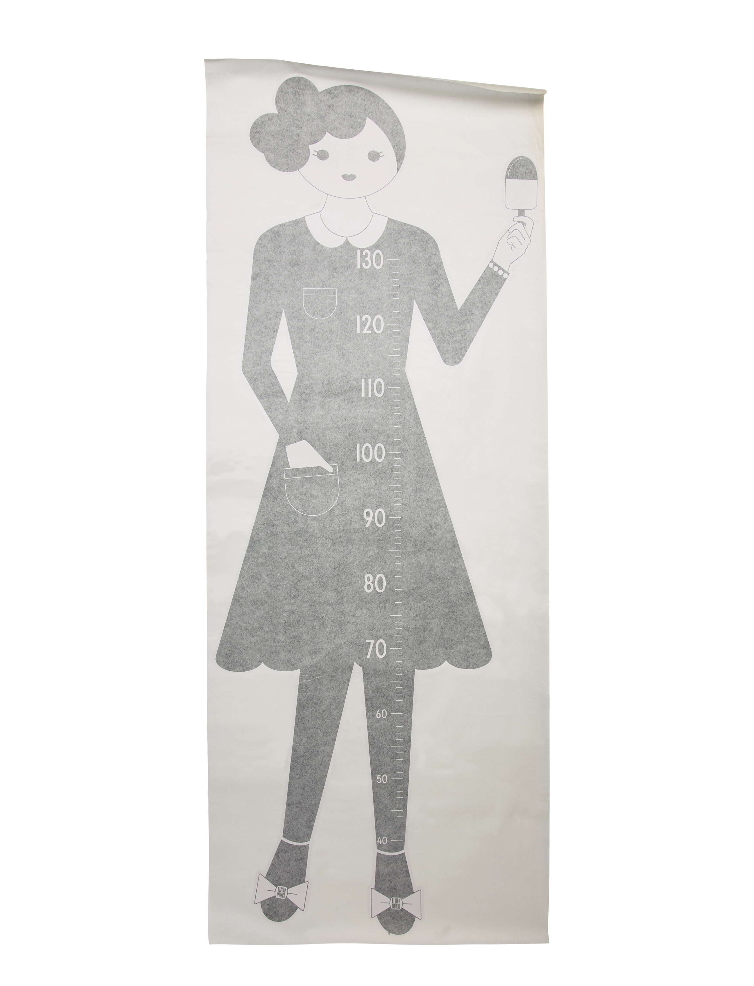 Design Letters - Measurewoman Wallsticker - vægklistermærker - black - 1