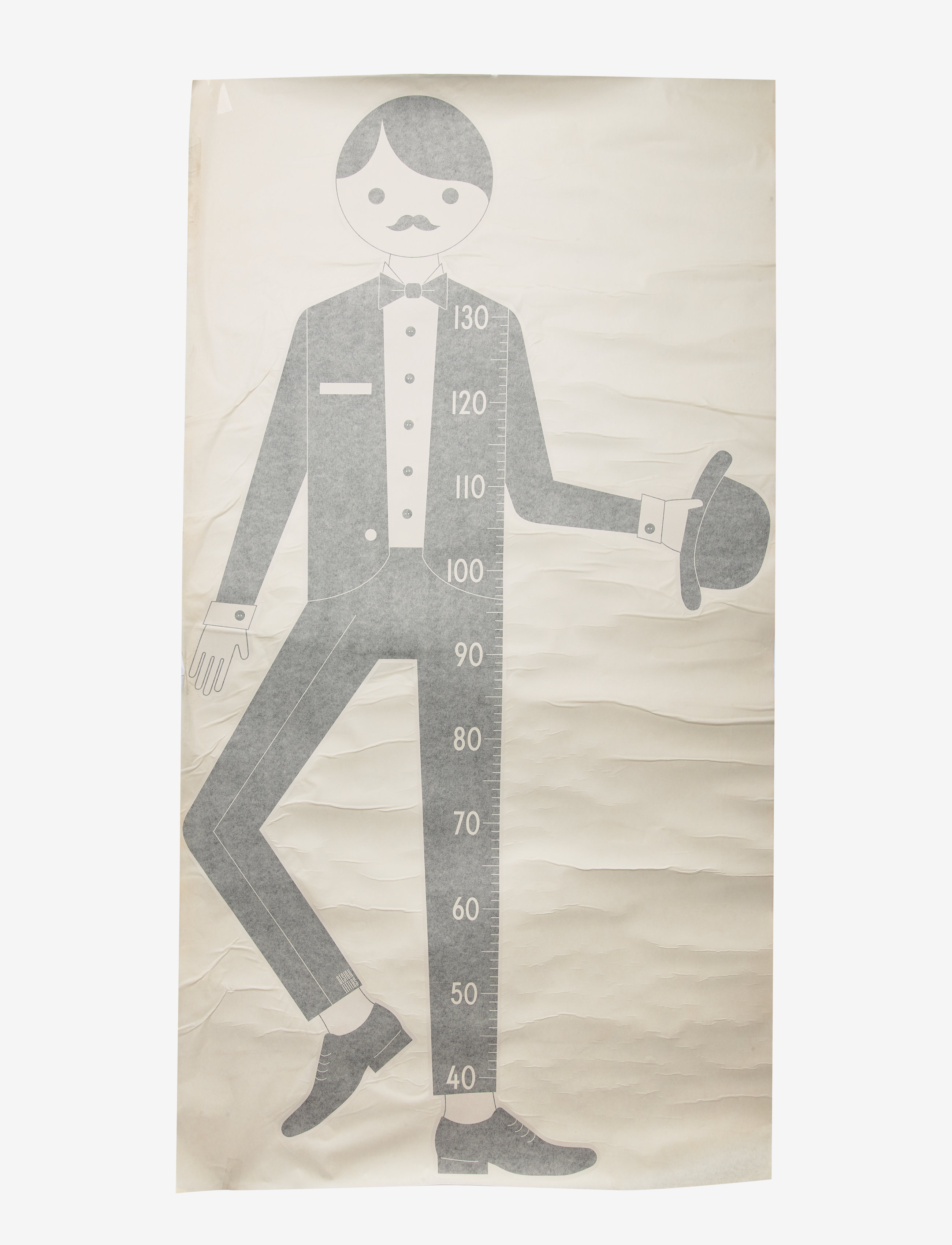 DESIGN LETTERS Measureman Wallsticker Schwarz - One Size - Kinder