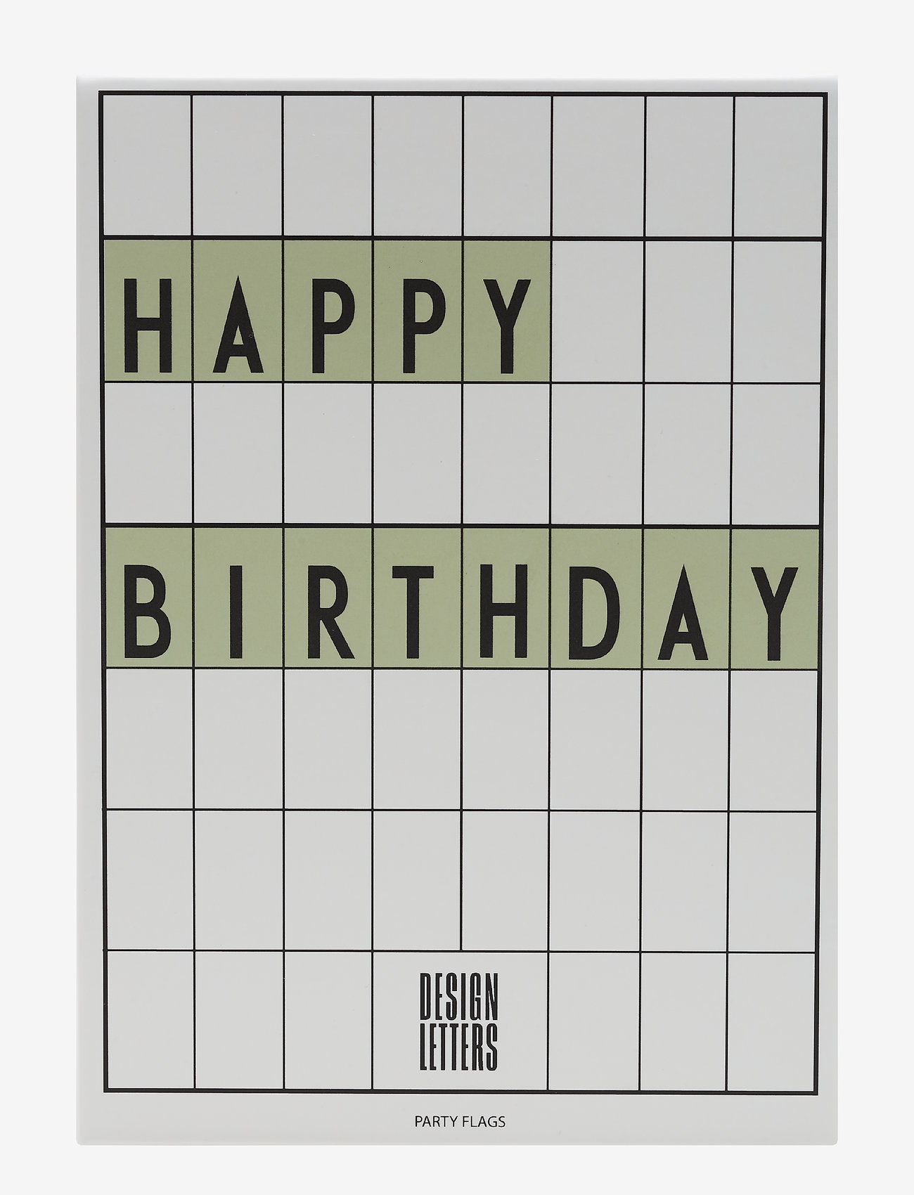 Design Letters Happy Birthday flags - Bürobedarf - GREEN / multi