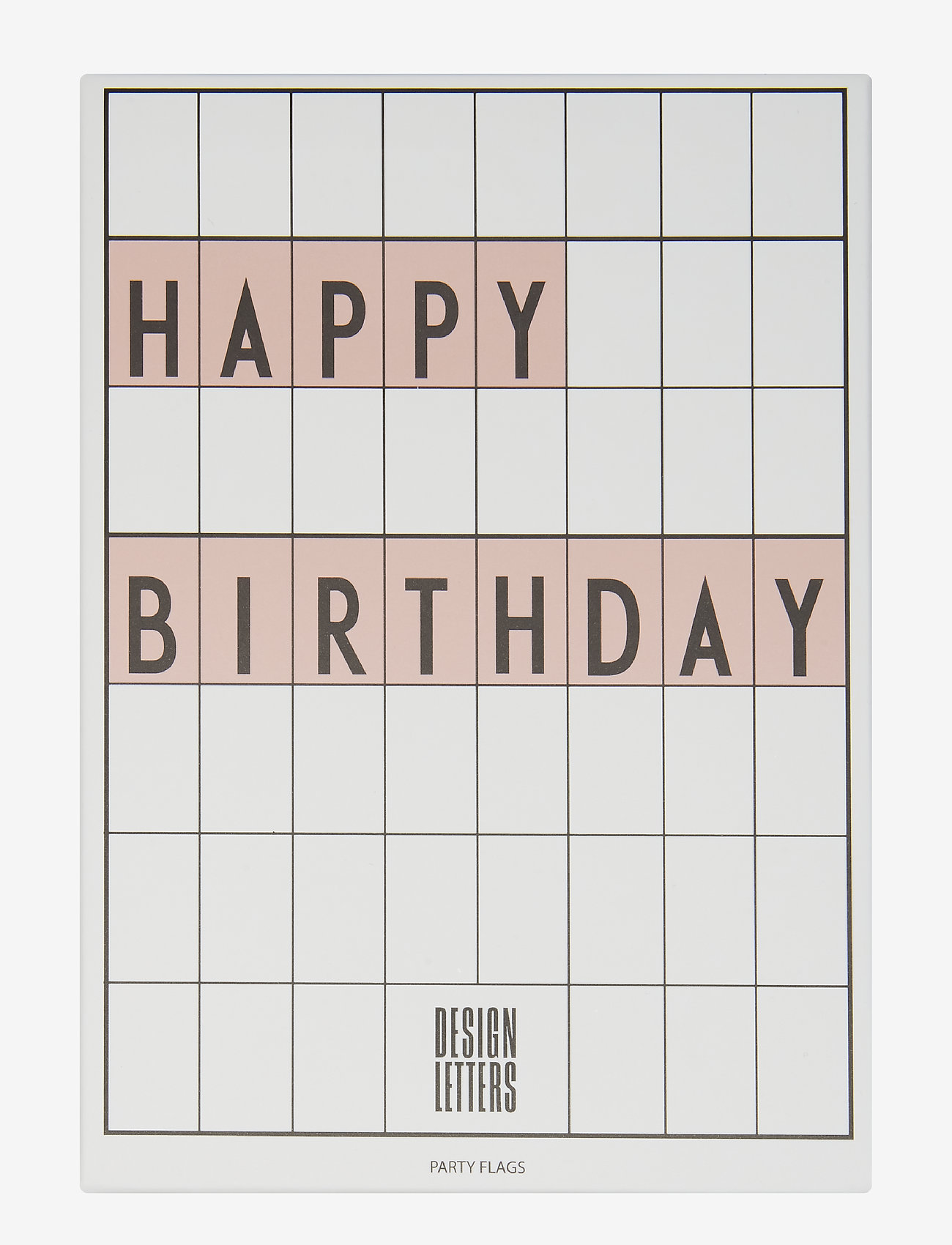 Design Letters - Happy Birthday flags - zemākās cenas - pink - 0