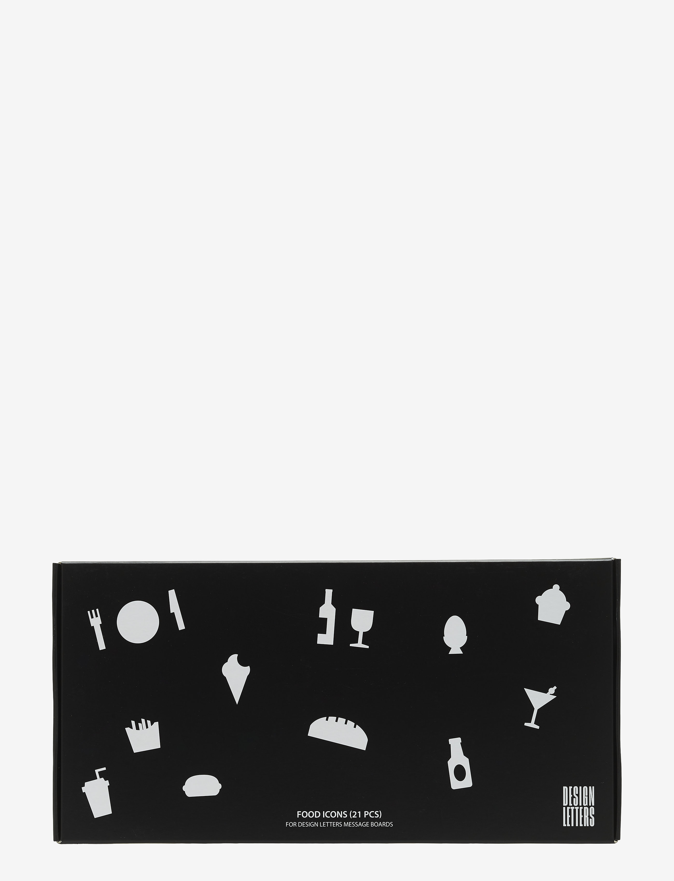 DESIGN LETTERS Food Icons For Message Board Schwarz - One Size - Unisex