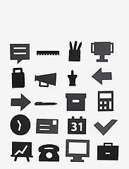 Design Letters - Office icons for message board - lowest prices - black - 0