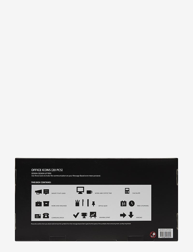 Design Letters - Office icons for message board - madalaimad hinnad - black - 2