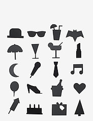Design Letters - Party icons for message board - die niedrigsten preise - black - 0
