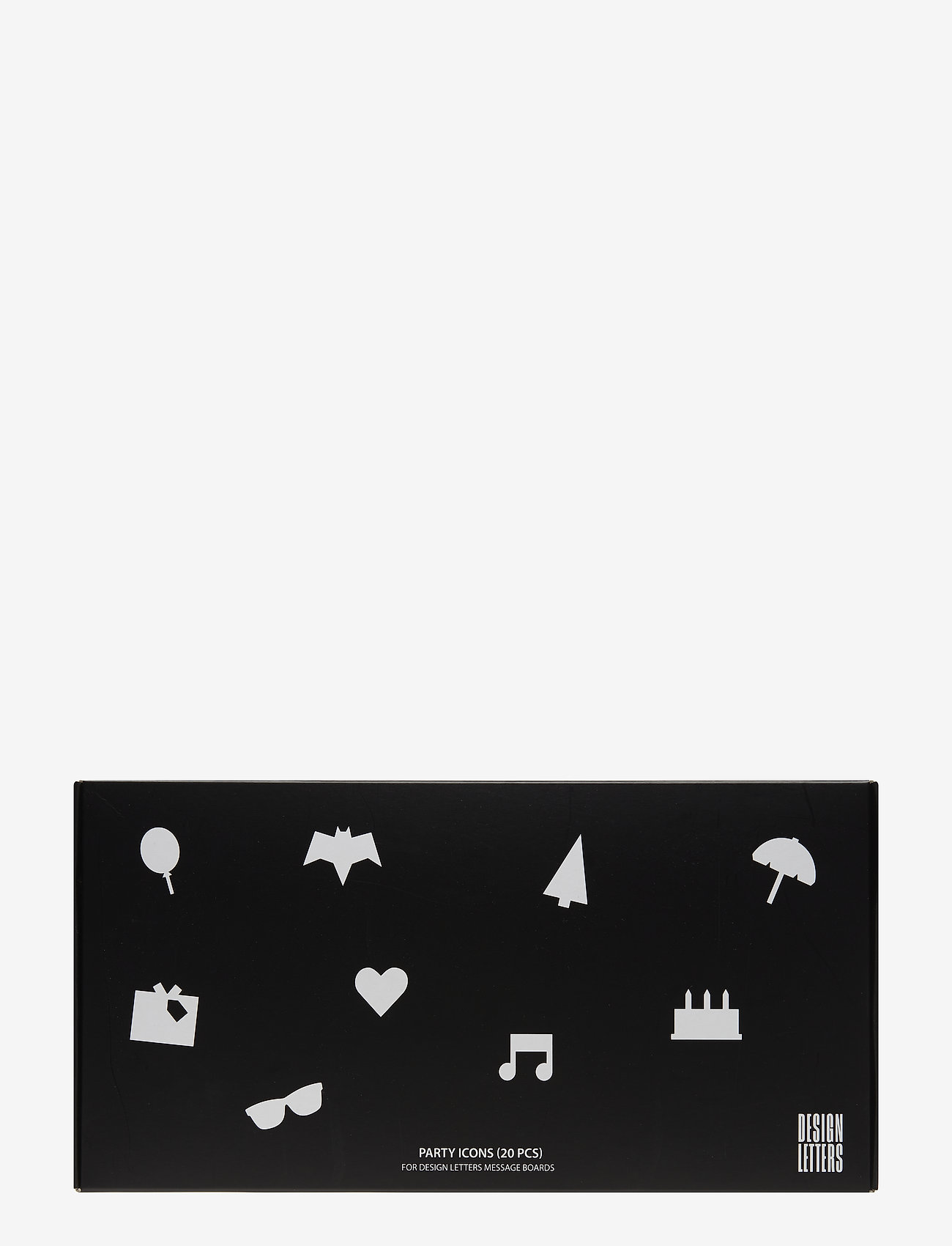 Design Letters - Party icons for message board - laveste priser - black - 1