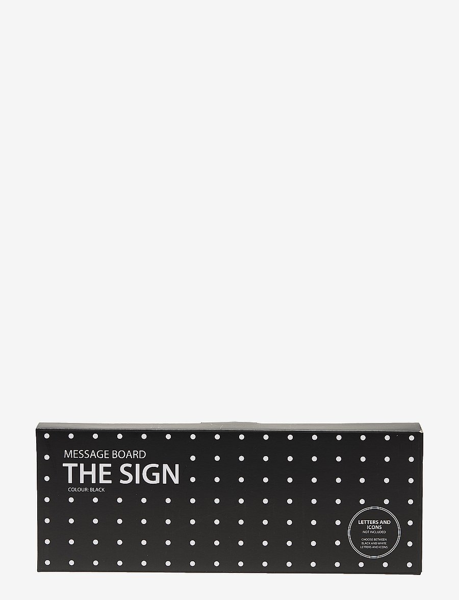 Design Letters - The sign - small message board - toimiston sisustus - black - 1