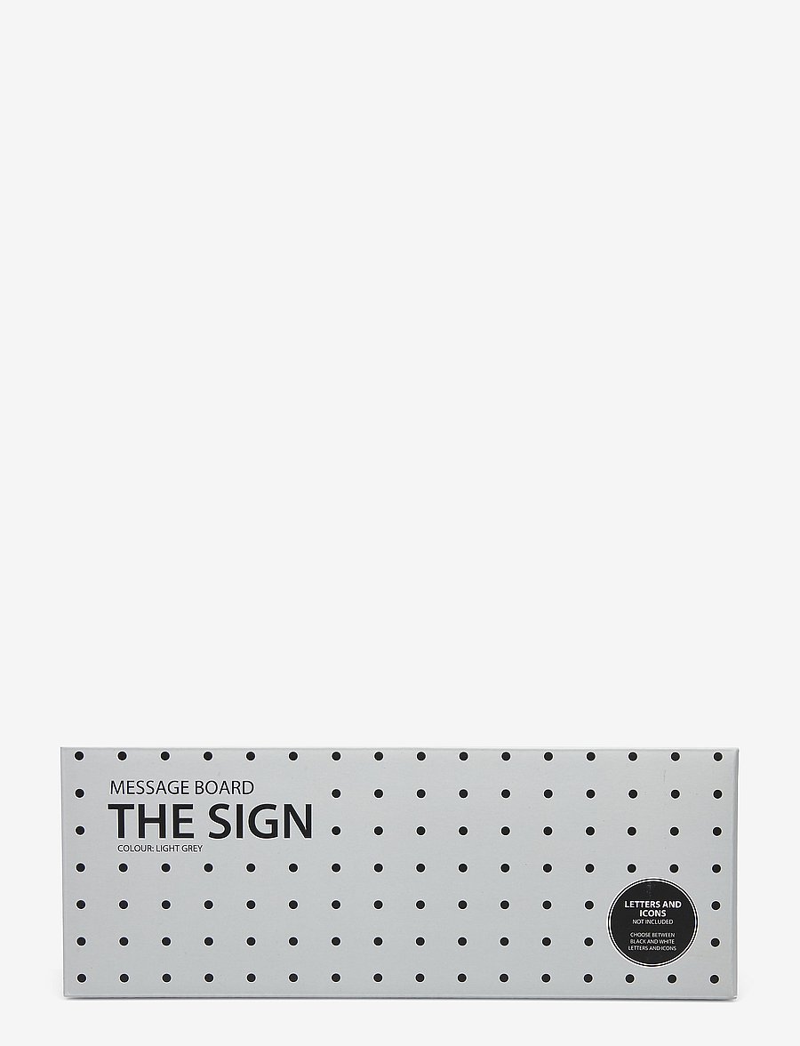 Design Letters - The sign - small message board - indretning til kontoret - grey - 1