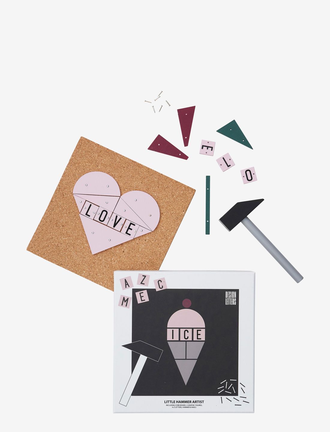 Design Letters - Hammer artist - interiør - ice - 1