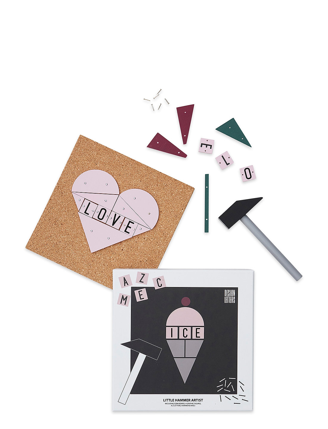 Design Letters - Hammer artist - interiør - ice - 0