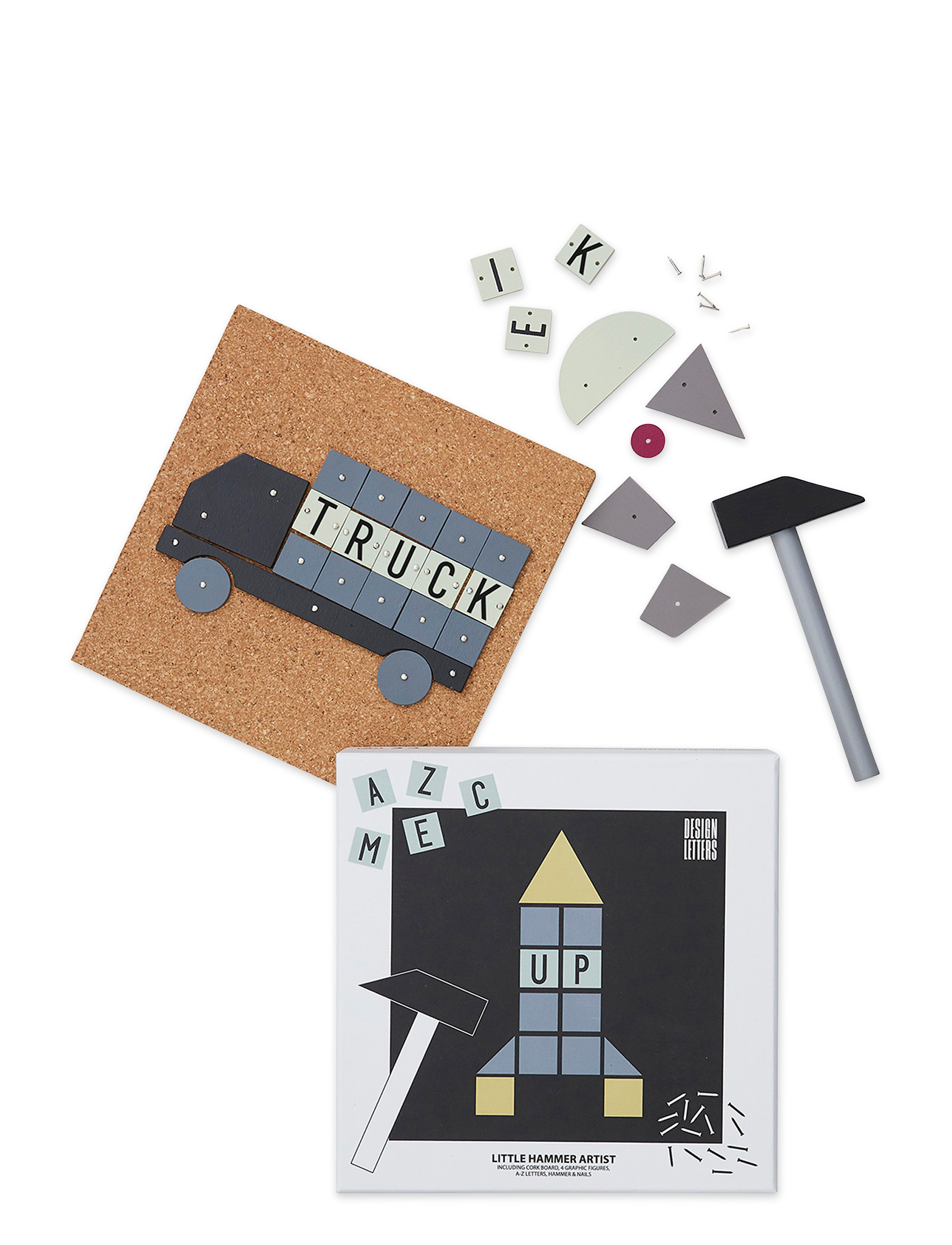 Design Letters Hammer Artist, One Size, Home, Mehrfarbig/gemustert - Kids Decor, Kinder