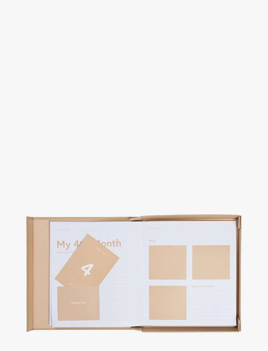 Design Letters - Babys first book Vol. 2 - sünnipäevakingitused - beige 60757# - 3