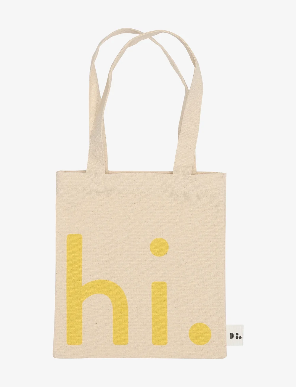 Design Letters - Little hi. Travel bag - tote bags - yellow - 1