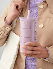 Design Letters - Travel cup with straw 500ml - de laveste prisene - lavender - 3