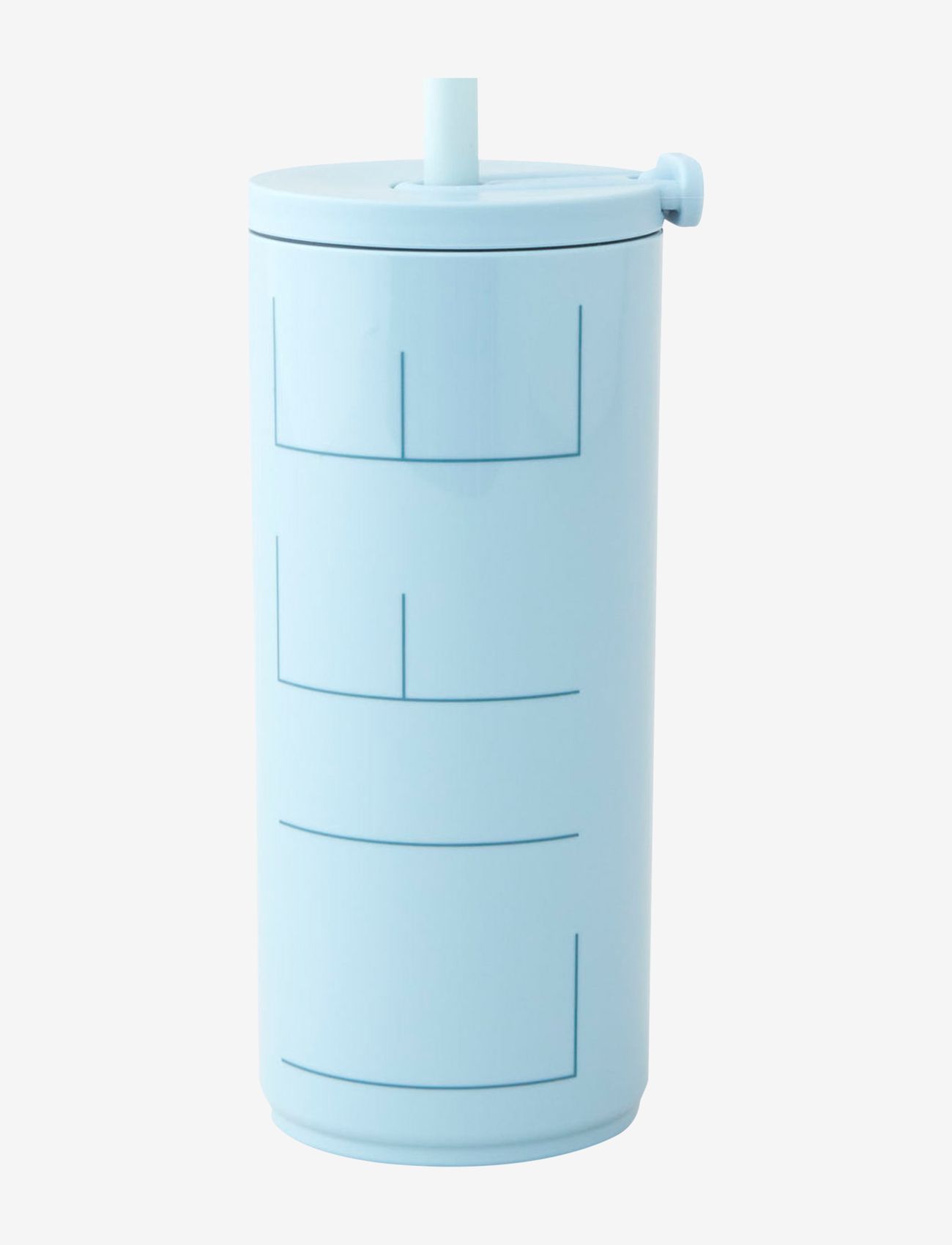Design Letters - Travel cup with straw 500ml - de laveste prisene - light blue - 0