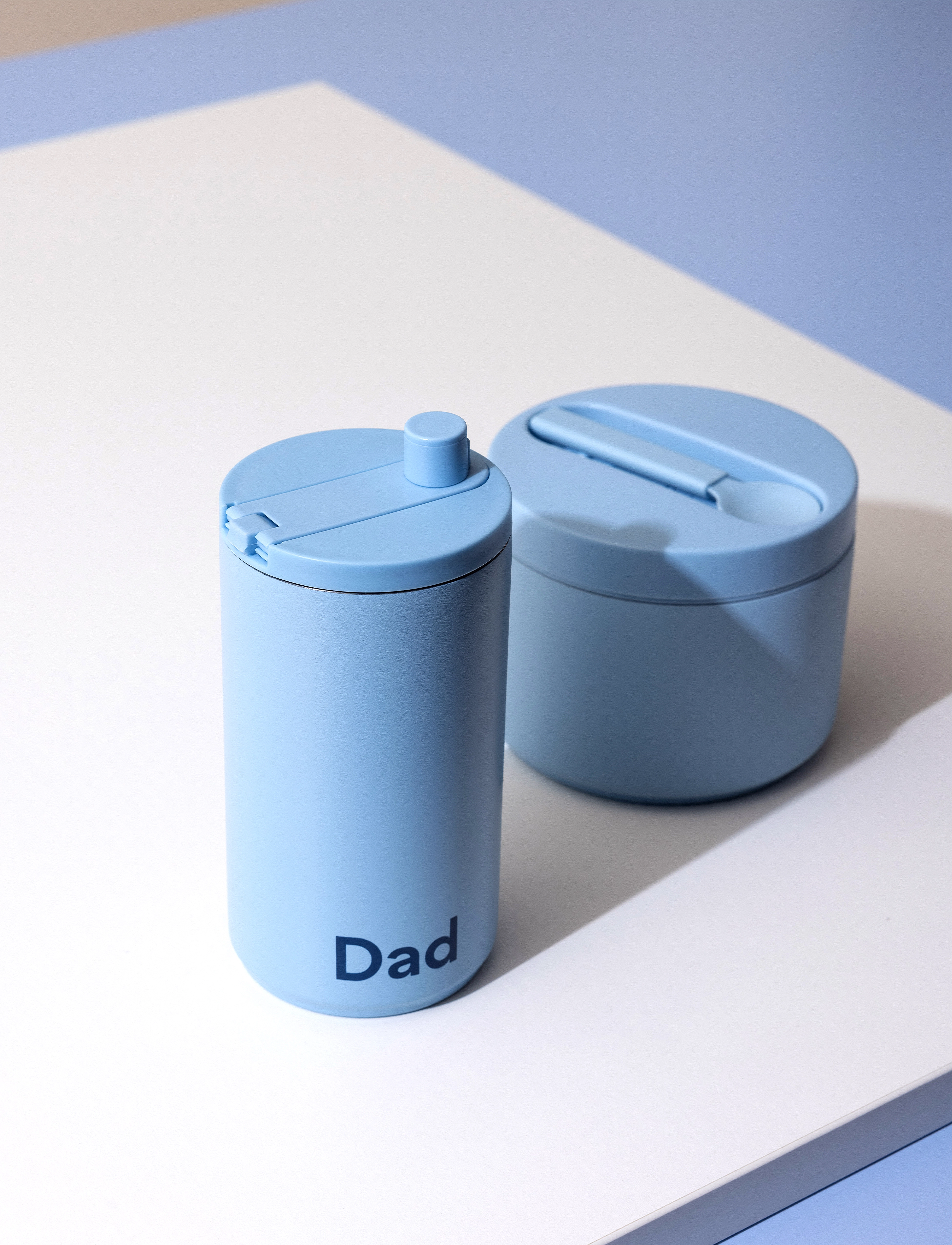 Design Letters Travel Mug, 0.35 L, Cups & Mugs, Blau - Thermal Cups, Homeware