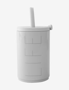 Travel cup with straw 330ml, Design Letters