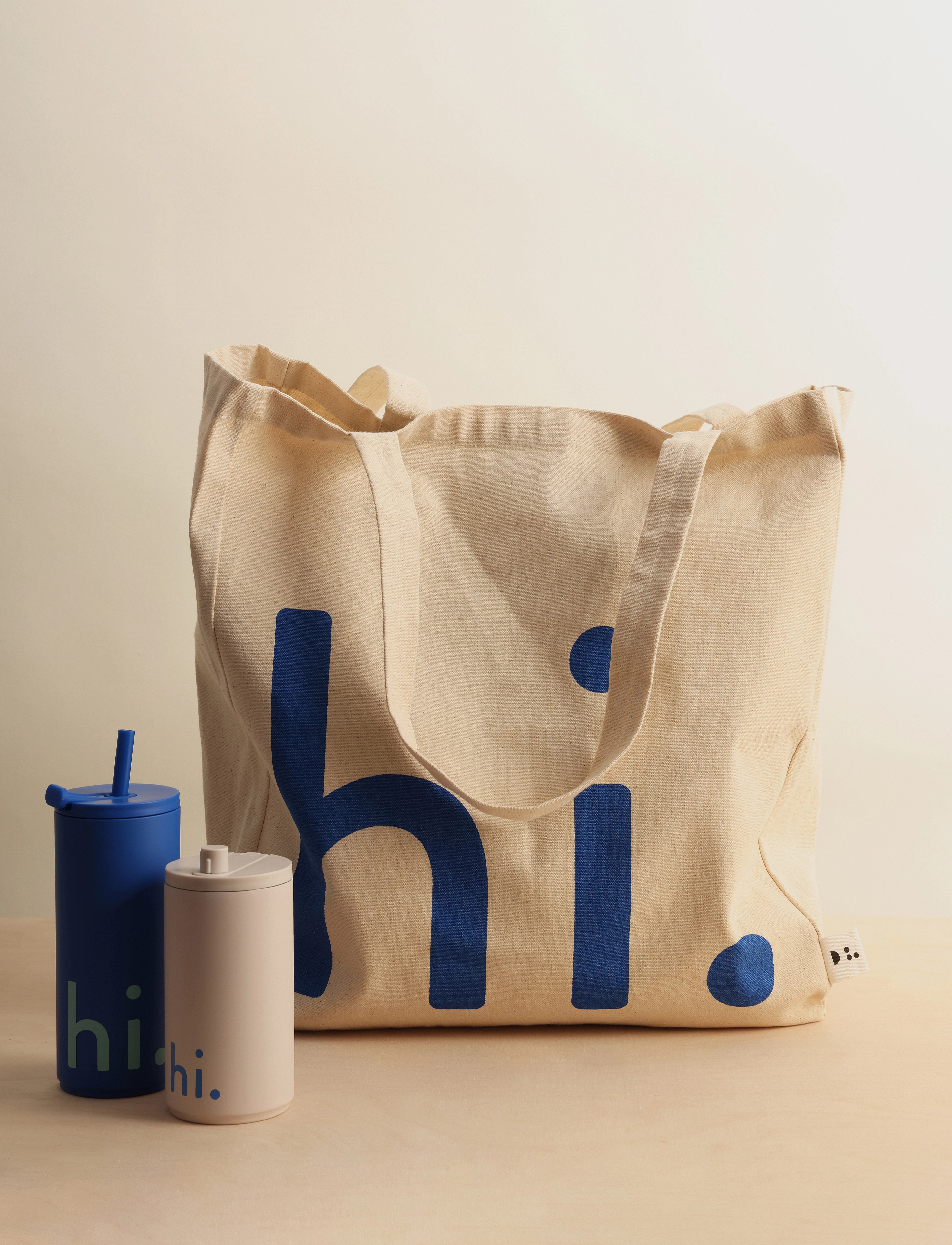 Design Letters - Travel cup with straw with soft coating - termokoppar - cobalt blue 2728c - 3
