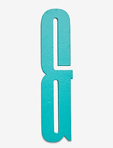 Turquoise wooden letters, Design Letters