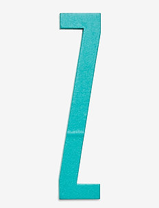 Turquoise wooden letters, Design Letters