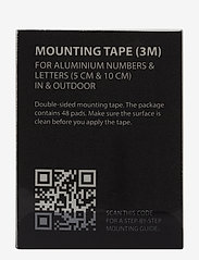 Mounting tape for architect letters and numbers - BLACK