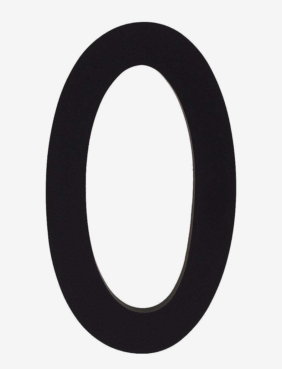 Design Letters - Architecht numbers 100 mm - wand dekoration - black - 0