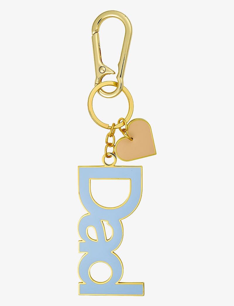 Design Letters - Key ring & Bag tag - nøgleringe & bag charms - dusty blue - 1