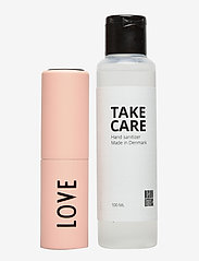 Design Letters - TAKE CARE Hand Sanitizer 100 ml + Bag size dispenser - lowest prices - nude 7521c - 0