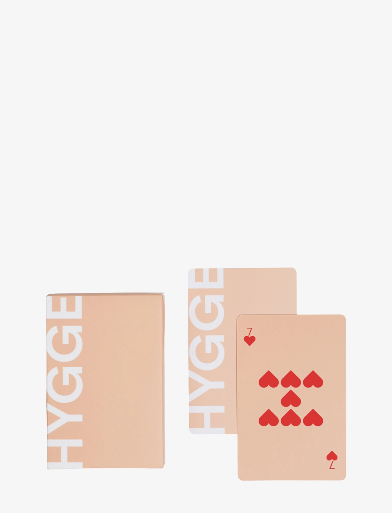 Design Letters Hygge Playing Cards, Spil, Beige, Str: 9X 7X 2.2CM