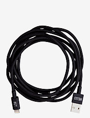 Design Letters - Extra long Cable iPhone - chargeurs et câbles - black - 0