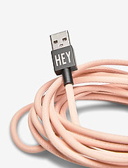 Design Letters - Extra long Cable iPhone - zemākās cenas - pink - 1