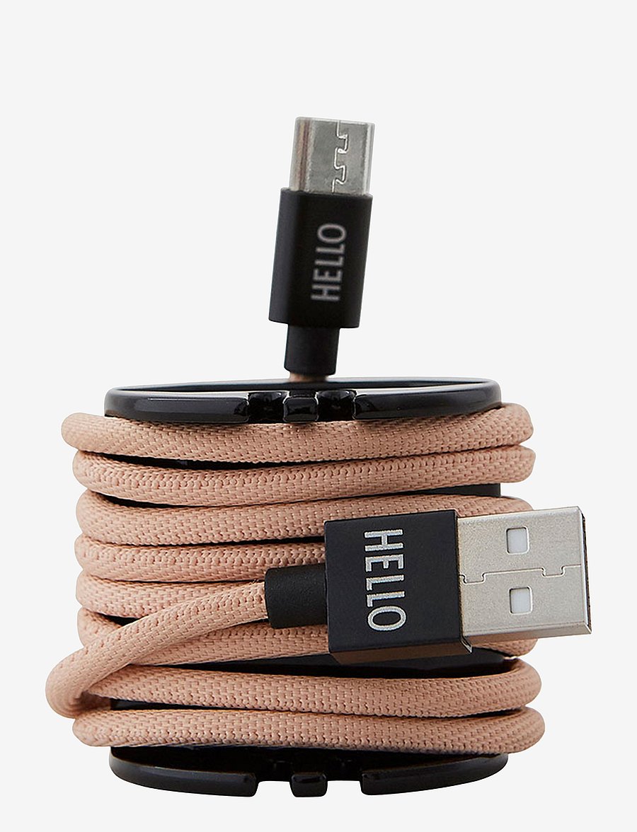Design Letters - MyCable Micro USB Cable - opladere & ledninger - nude - 0