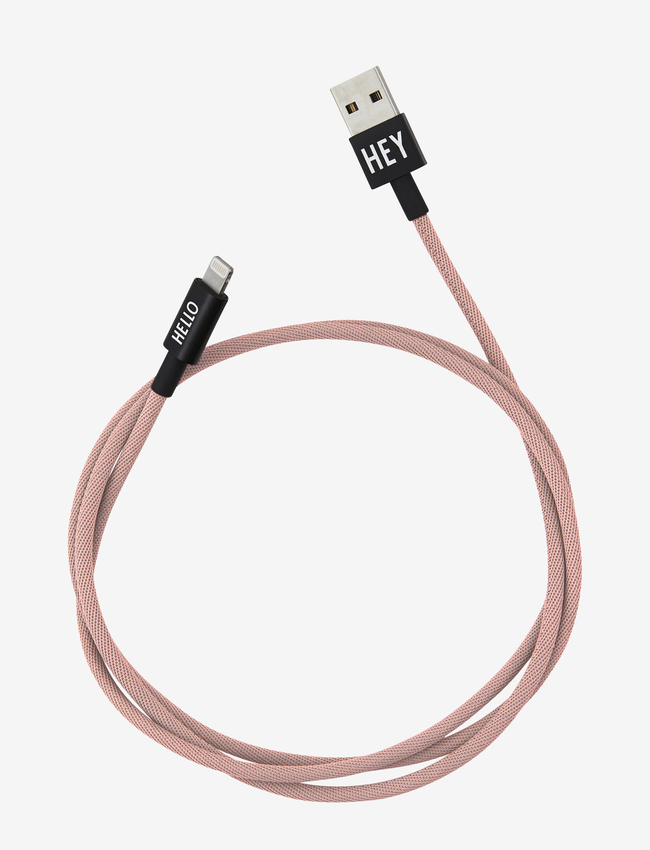 Design Letters - Lightning cable 1 meter colors - lägsta priserna - nude - 0