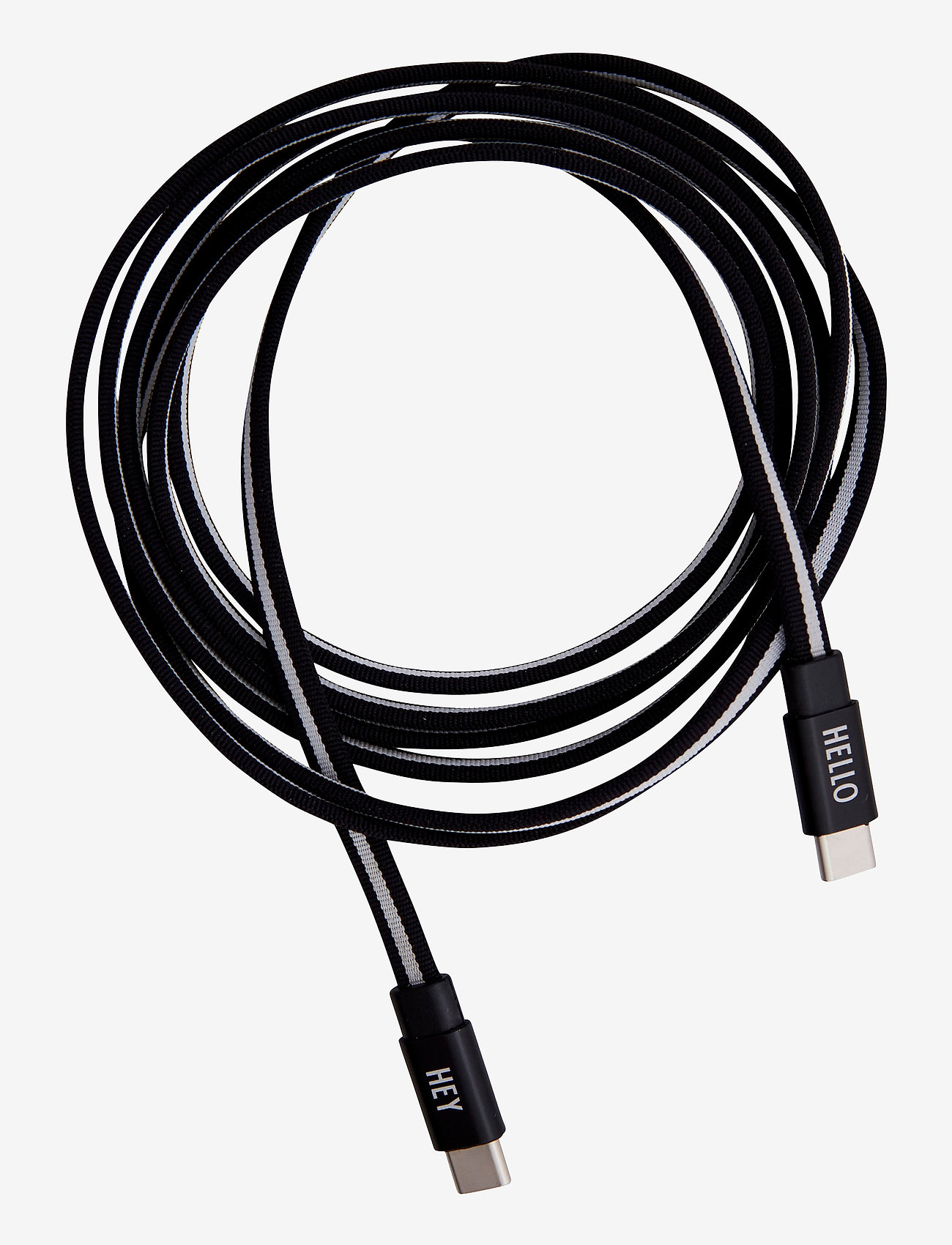 Design Letters - USB-C to USB-C cable - laagste prijzen - blackwhite - 0