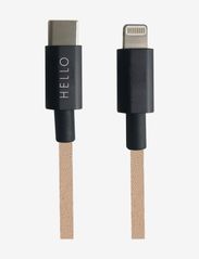 Design Letters - Favourite Cable - USBC to Lightning 1m - zemākās cenas - beige - 0