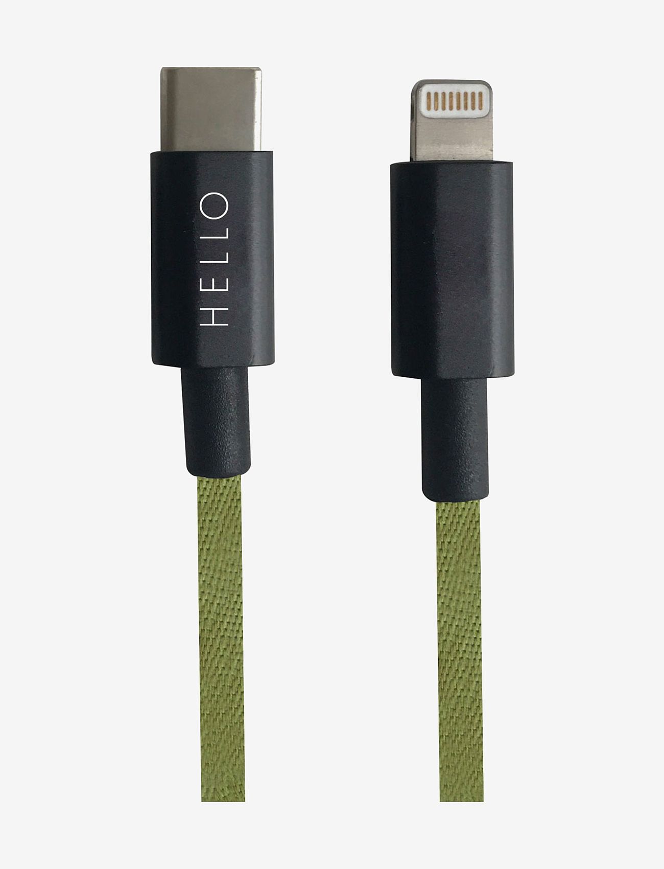 Design Letters - Favourite Cable - USBC to Lightning 1m - lägsta priserna - forestgrn - 0