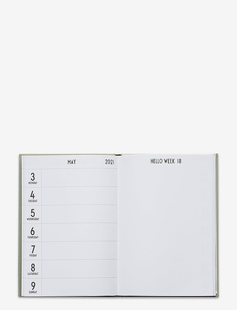 Design Letters - Calendar 2021 - madalaimad hinnad - darkgreen 5507u - 1